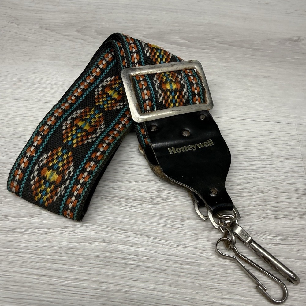 Vintage Honeywell Camera Neck Strap Woven Hippy Boho Adjustable Universal